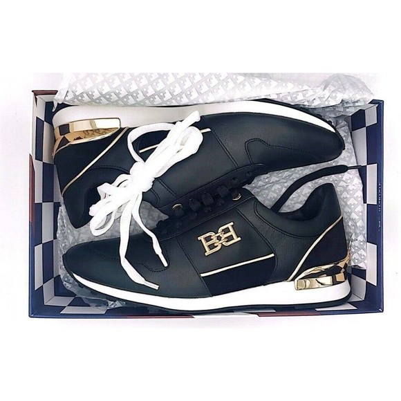 Bally Glenia Lace-Up Sneakers Shoes Calf Embossed Black BNWB Size 9.5 - Picture 9 of 16